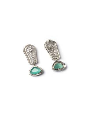 Turquoise cascade long ad statement earrings 5