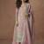 Onion pink organza simar silk embroidered plazzo suit