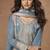 Grey organza simar silk embroidered plazzo suit