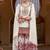 White chinon silk embroidered sharara suit