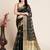 black semi cotton saree with blouse