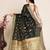 black semi cotton saree with blouse