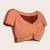 orange semi cotton saree with blouse