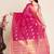 pink semi cotton saree with blouse