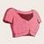 pink semi cotton saree with blouse