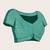 teal semi cotton saree with blouse