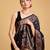 black jacquard saree with blouse piece