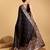 black jacquard saree with blouse piece