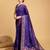 purple jacquard saree with blouse piece