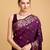 wine jacquard saree with blouse piece