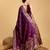 wine jacquard saree with blouse piece