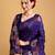 purple jacquard saree with blouse piece