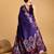 purple jacquard saree with blouse piece