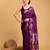 wine jacquard saree with blouse piece