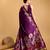 wine jacquard saree with blouse piece