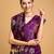 wine jacquard saree with blouse piece