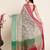 beige silk blend saree with contrast zari border pallu and matching blouse