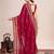 maroon silk blend saree with contrast zari border pallu and matching blouse