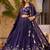 Purple Zari sequin Embroidered Silk Lehenga Choli With Dupatta Set