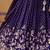 Purple Zari sequin Embroidered Silk Lehenga Choli With Dupatta Set
