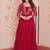 Ranipink faux blooming with sequins & zari embroidered work gown