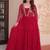 Ranipink faux blooming with sequins & zari embroidered work gown