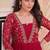 Ranipink faux blooming with sequins & zari embroidered work gown