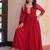 Faux georgette with embroidered work wedding gown dupatta