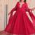 Faux georgette with embroidered work wedding gown dupatta
