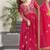Star georgette with embroidered work wedding gown dupatta