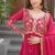 Star georgette with embroidered work wedding gown dupatta