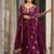 Star georgette with embroidered work wedding gown dupatta