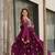Star georgette with embroidered work wedding gown dupatta