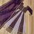 Wine faux georgette with zari & sequins embroidered work wedding gown