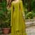 Perrot star georgette with embroidery beads sequins-work gown with dupatta