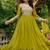 Perrot star georgette with embroidery beads sequins-work gown with dupatta