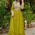 Perrot star georgette with embroidery beads sequins-work gown with dupatta