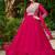 Ranipink star georgette with embroidery beads sequins-work gown with dupatta