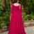 Ranipink star georgette with embroidery beads sequins-work gown with dupatta