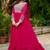 Ranipink star georgette with embroidery beads sequins-work gown with dupatta