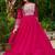 Ranipink star georgette with embroidery beads sequins-work gown with dupatta