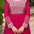 Ranipink star georgette with embroidery beads sequins-work gown with dupatta