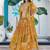 yellow zari embroidered chinon lehenga choli with dupatta
