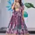 purple chinon zari work lehenga set choli with dupatta with dupatta
