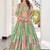 pista green chinon dori embroidered lehenga choli