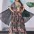 black chinon digital printed party wear lehenga choli