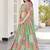 pista green chinon dori embroidered lehenga choli