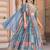 sky blue dori embroidered chinon lehenga choli with dupatta