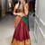 maroon cotton zari weaving lehenga choli with dupatta
