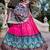 pink dola silk patola printed navratri wear lehenga choli